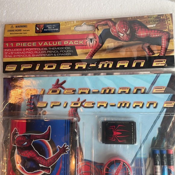Marvel | Toys | Spiderman 2 Portfolios Theme Book Memo Pad Ruler ...